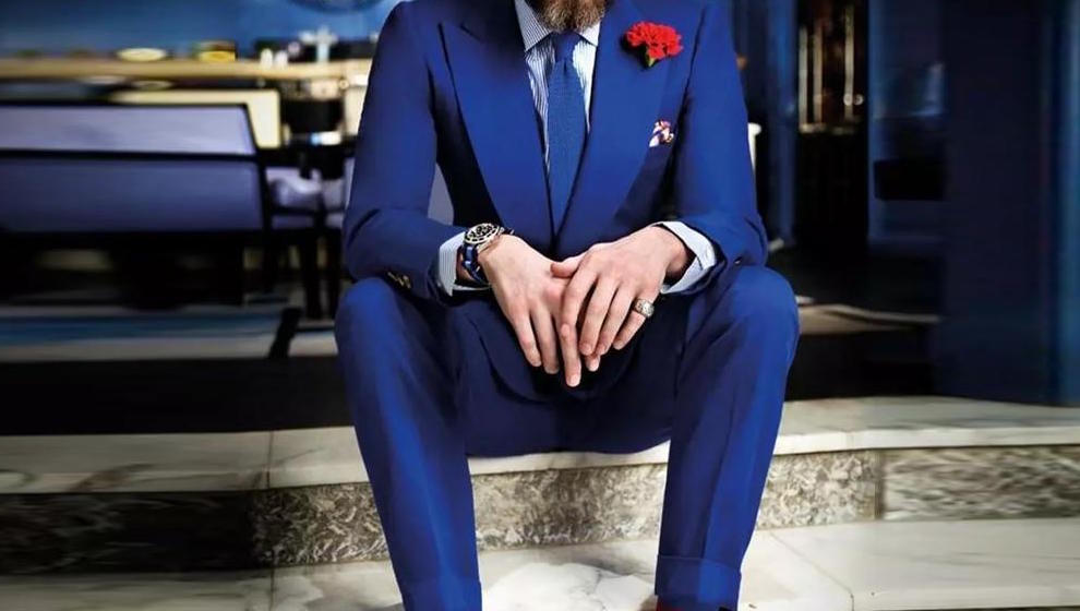 Blue coat suit matching shoes Clearance