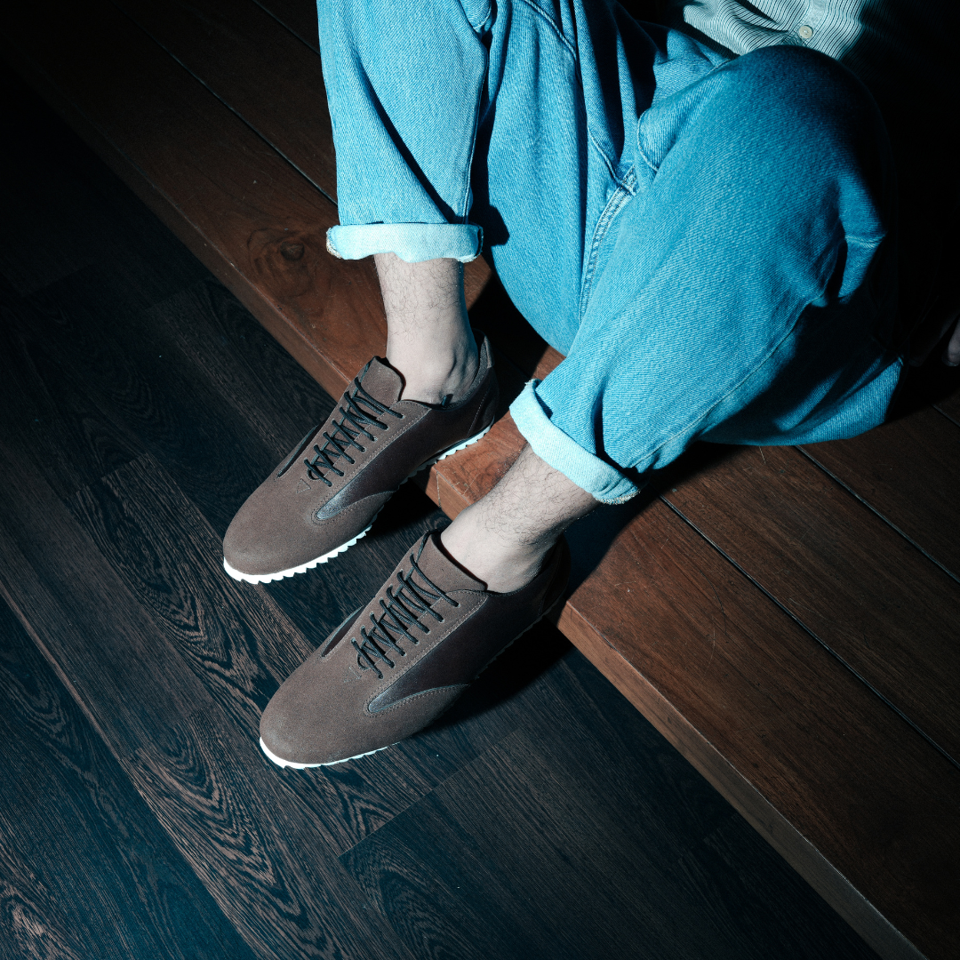 Monkstory Brown Dual-Tone Smart Sneakers, perfect for those who love dual-tone sneakers.