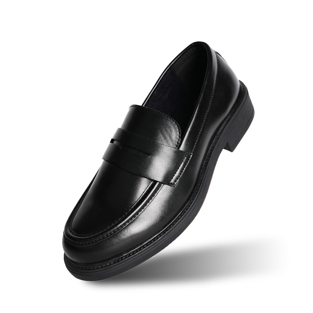 Monkstory Cosmopolitan Penny Loafers Black