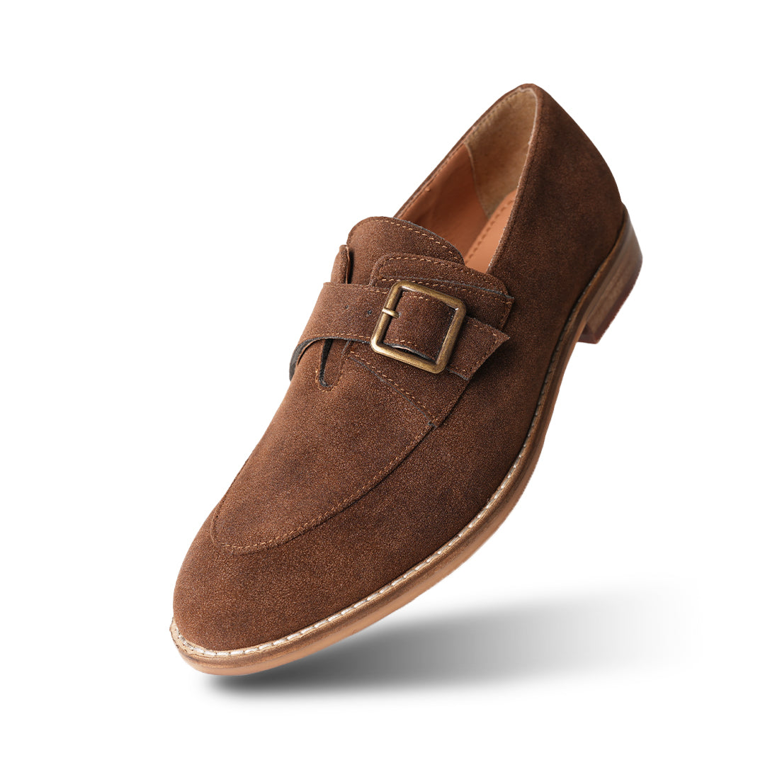 Hollow Out Buckle Strap Slip-Ons