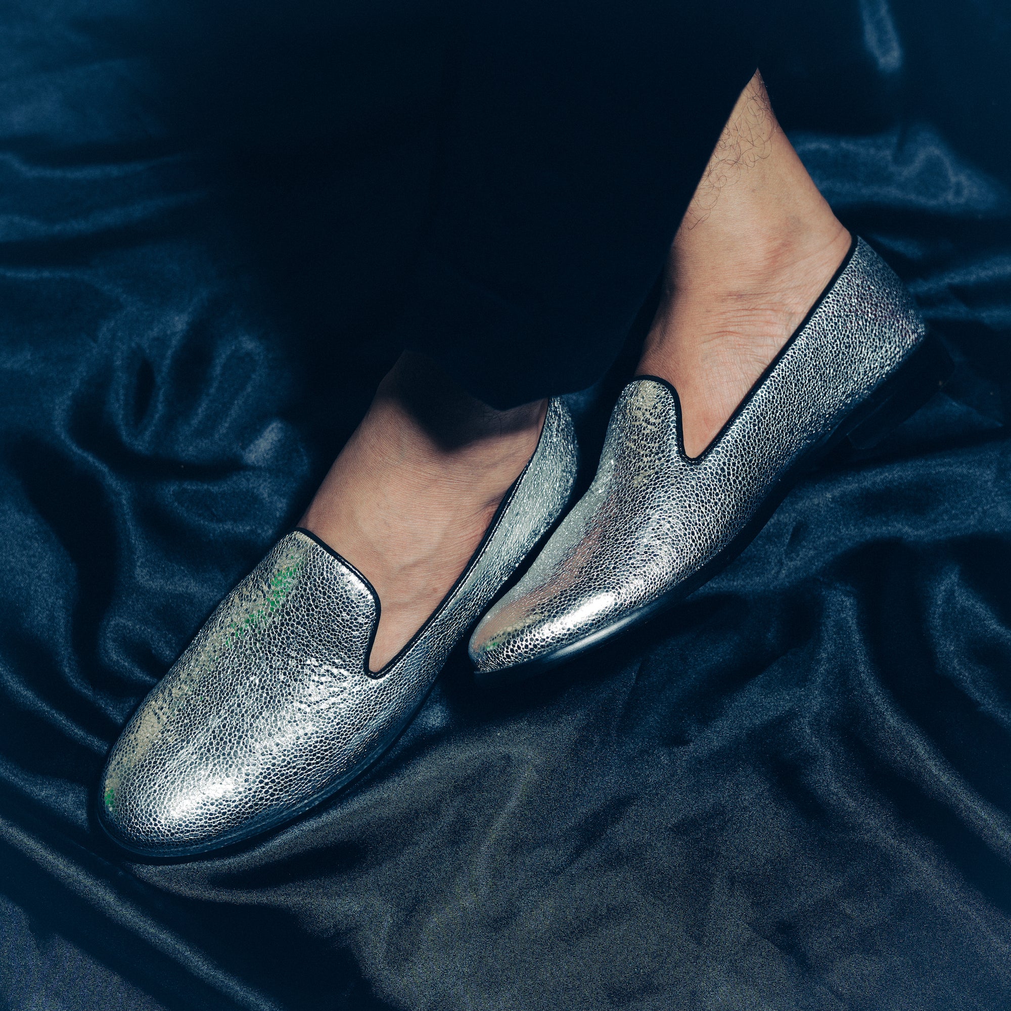 Monkstory Limited Edition Metallic Sheen Slip-On Loafers