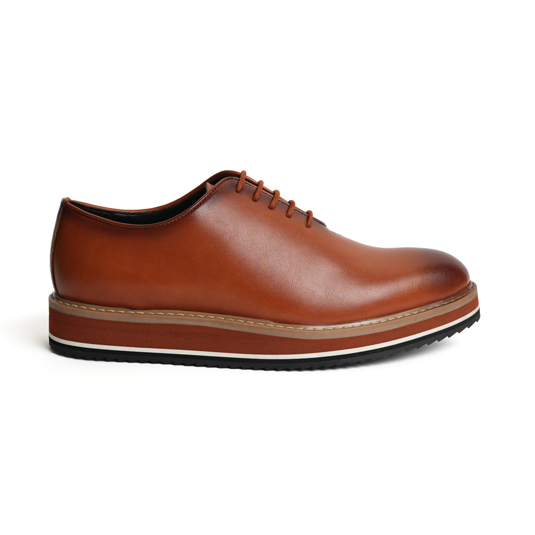 Monkstory Brown Oxford Casual Shoes