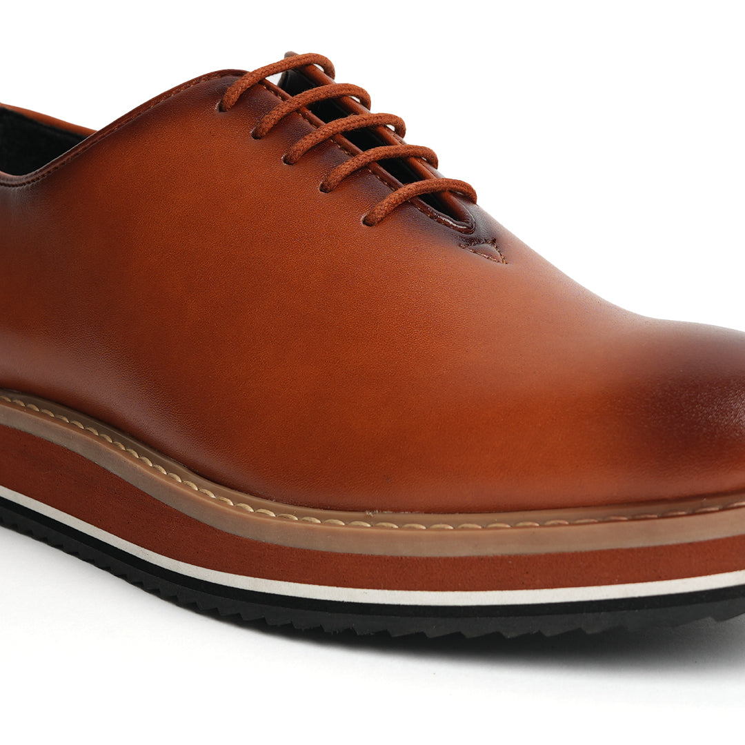 Monkstory Brown Oxford Casual Shoes