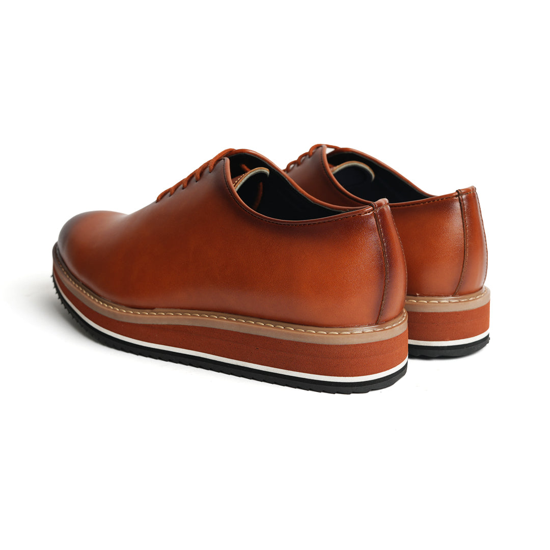 Monkstory Brown Oxford Casual Shoes