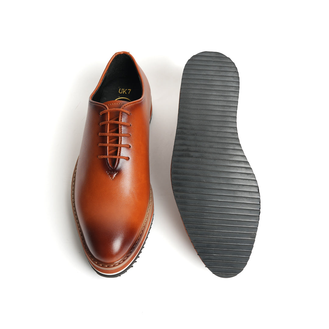 Monkstory Brown Oxford Casual Shoes