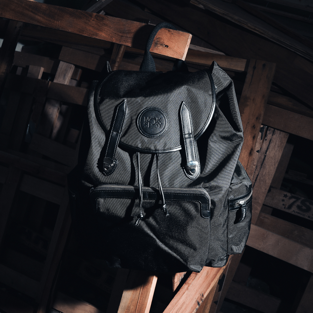 Monkstory Classic Urban Backpack - Black