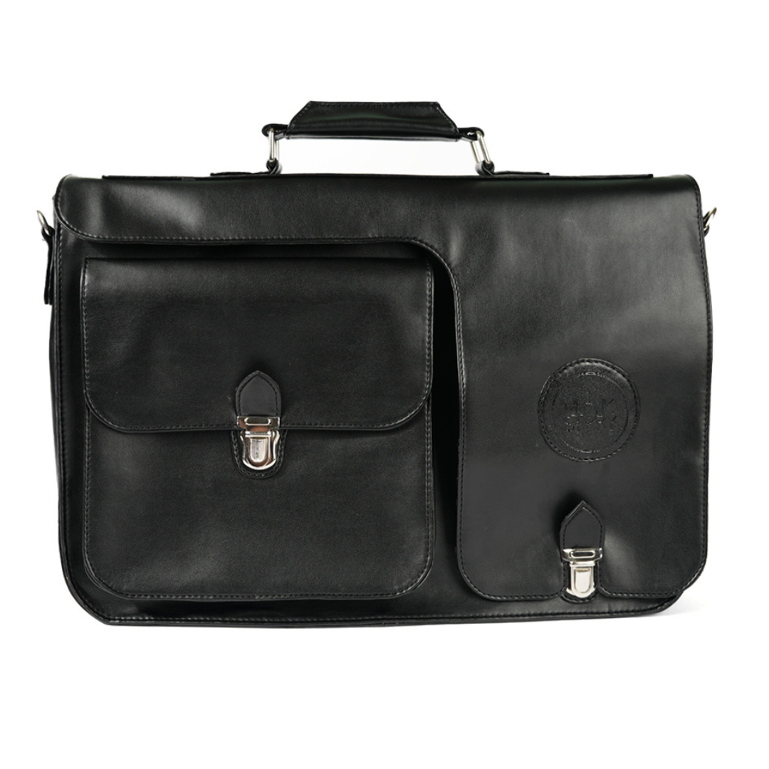 Monkstory Modern Messenger Bag - Royal Black