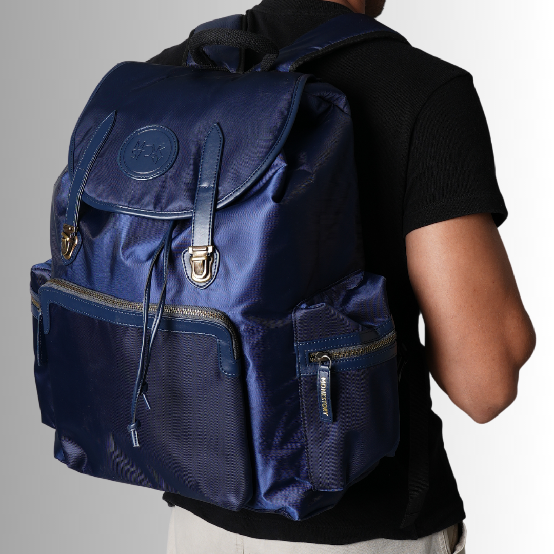 Monkstory Classic Urban Backpack Midnight Blue