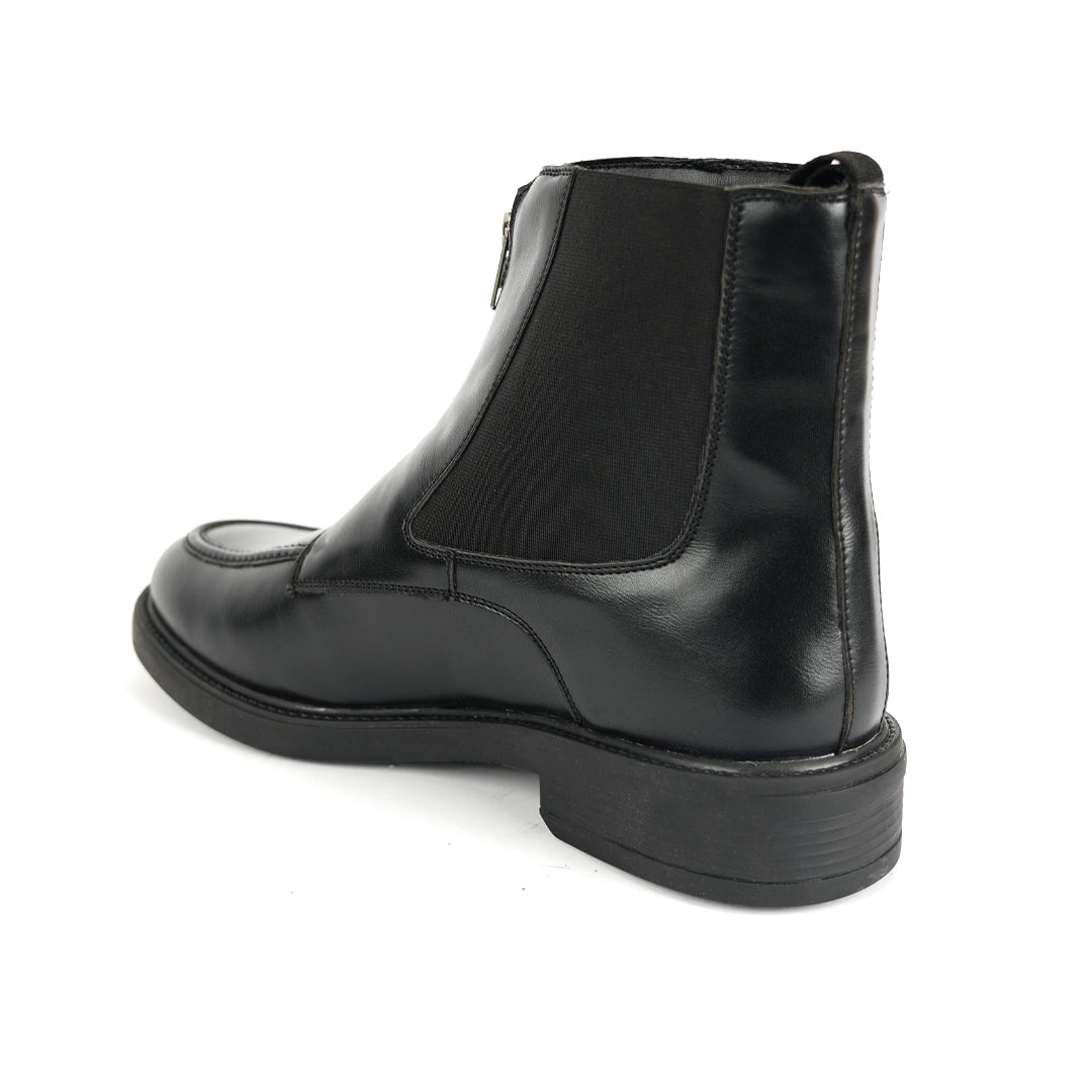 Monkstory Cosmopolitan Zip-Up Boots  - Black