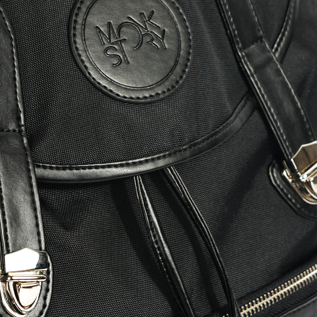Monkstory Classic Urban Backpack - Black