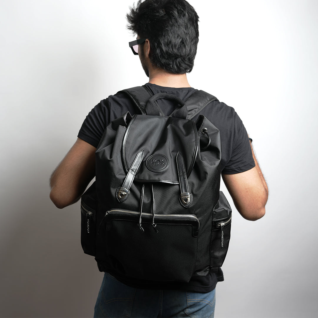 Monkstory Classic Urban Backpack - Black