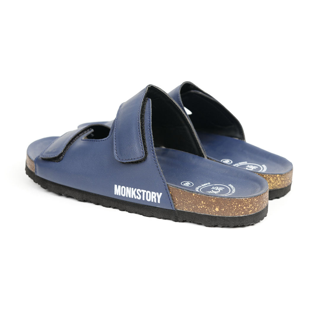 Monkstory Cork Dual-Straps Sandals - Blue