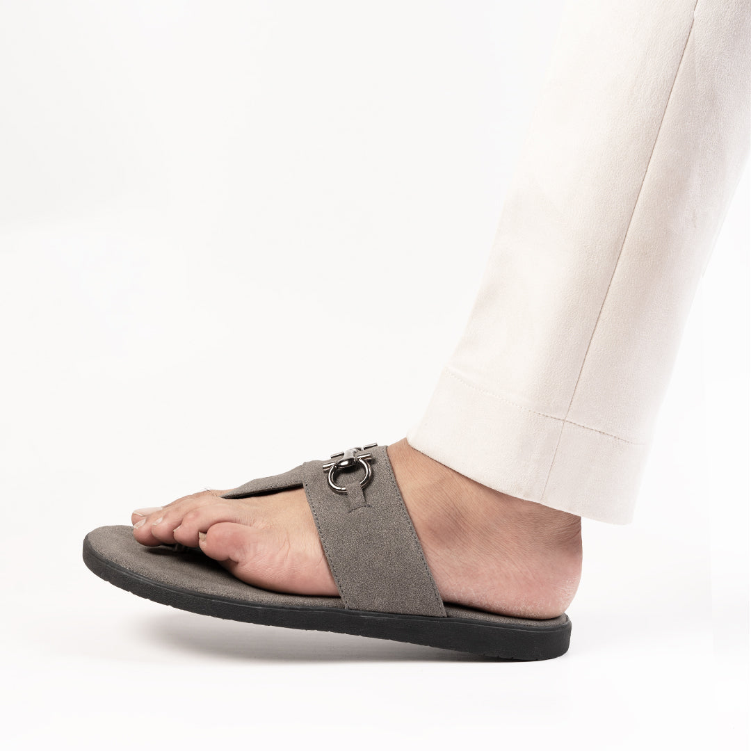 T-Rad Luxe Horsebit Sandals - Grey
