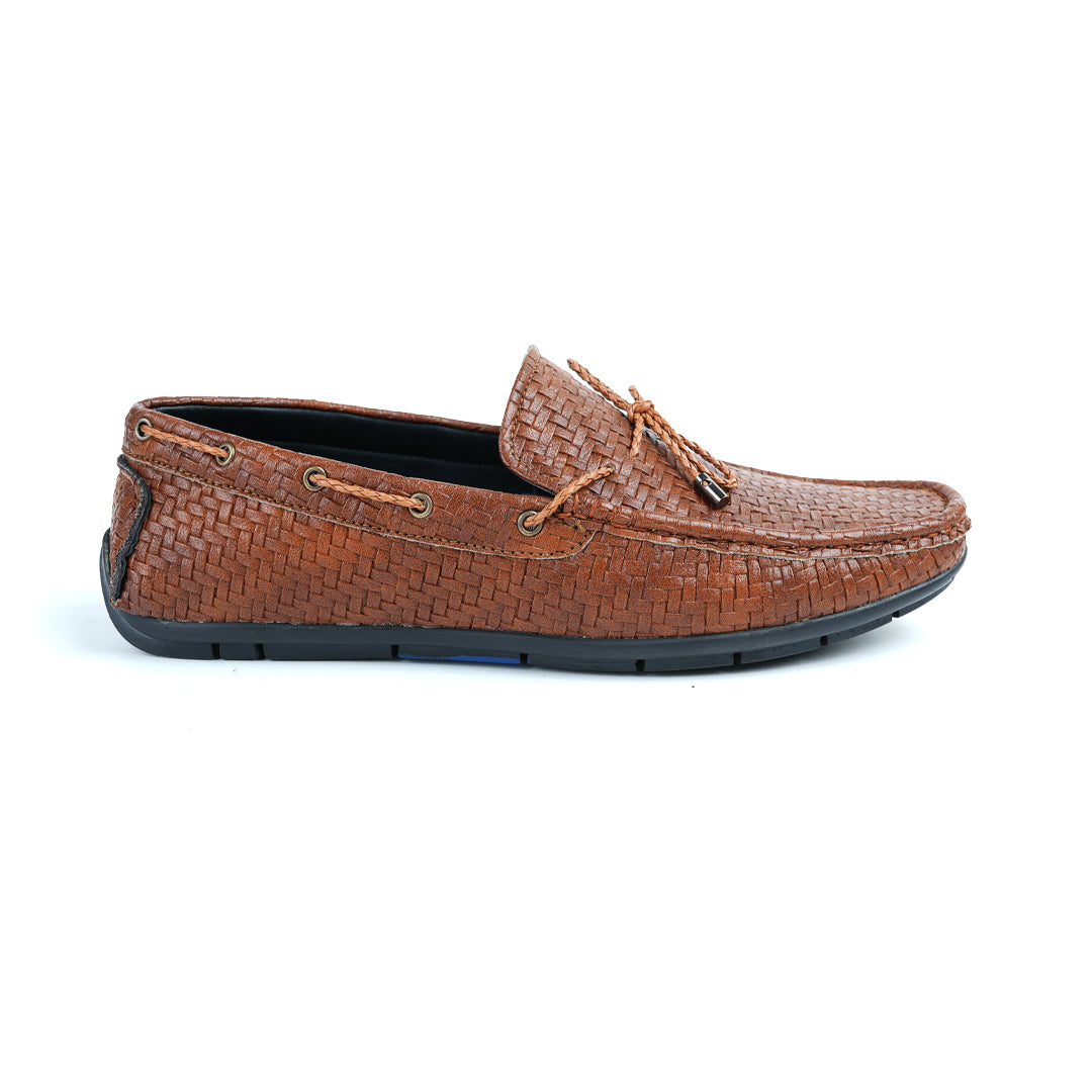 A fashionable men's Monkstory brown loafer with tassels, combining style and comfort.