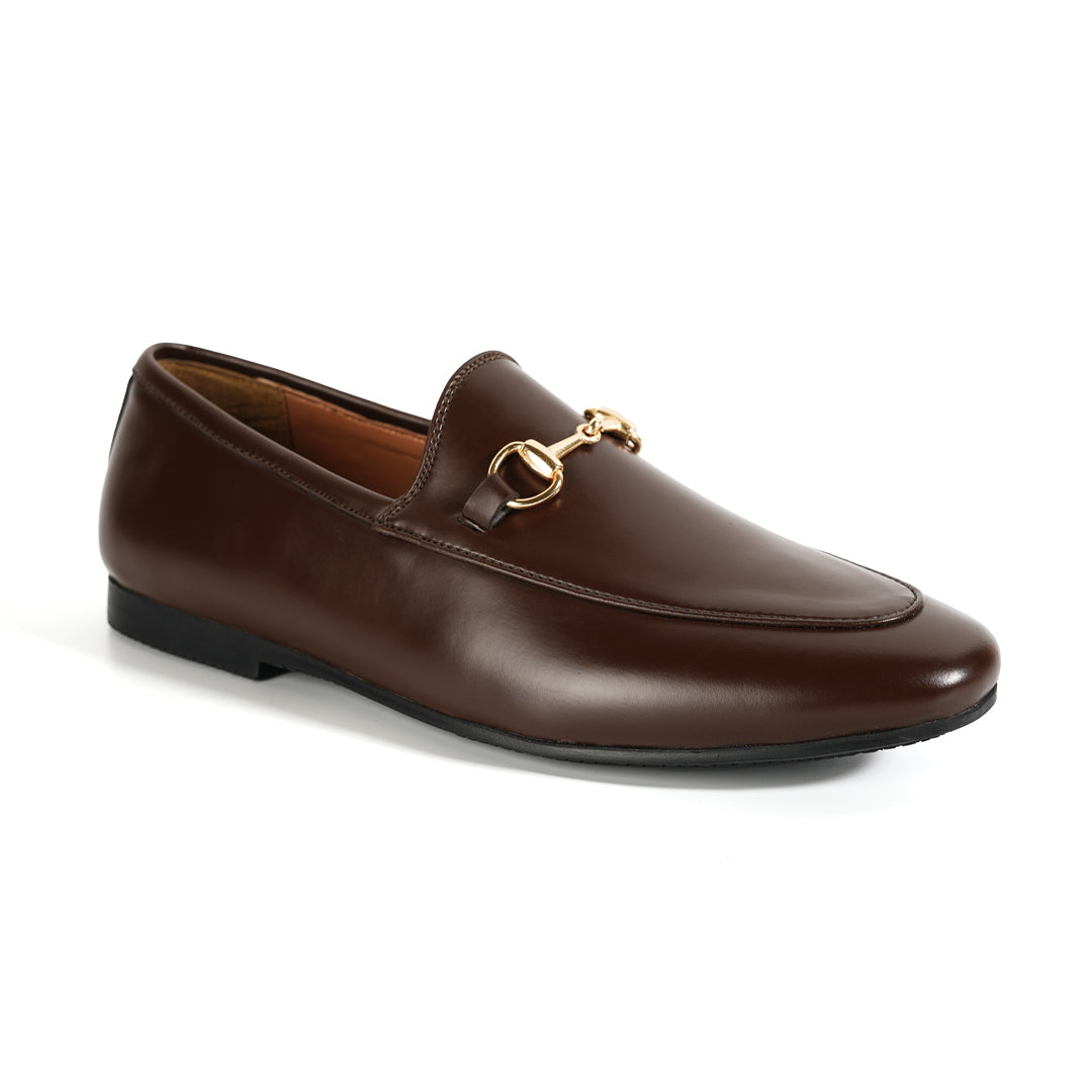 Monkstory Horsebit Flexi Business Slip-Ons - Brown