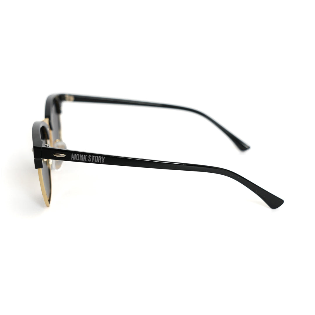 Monkstory Urban Unisex Wayfarer Sunglasses - Black