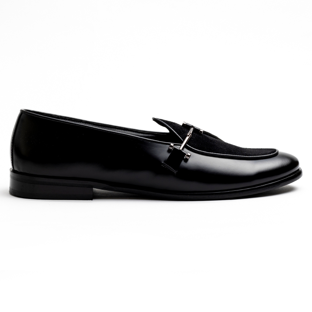 Black suede slip on shoes sales