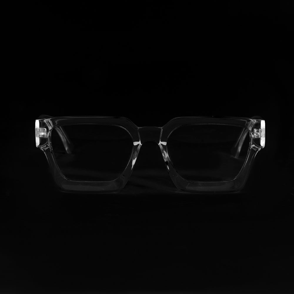 A pair of MonkStory Runway Acetate Unisex sunglasses on a white background, providing UV protection.