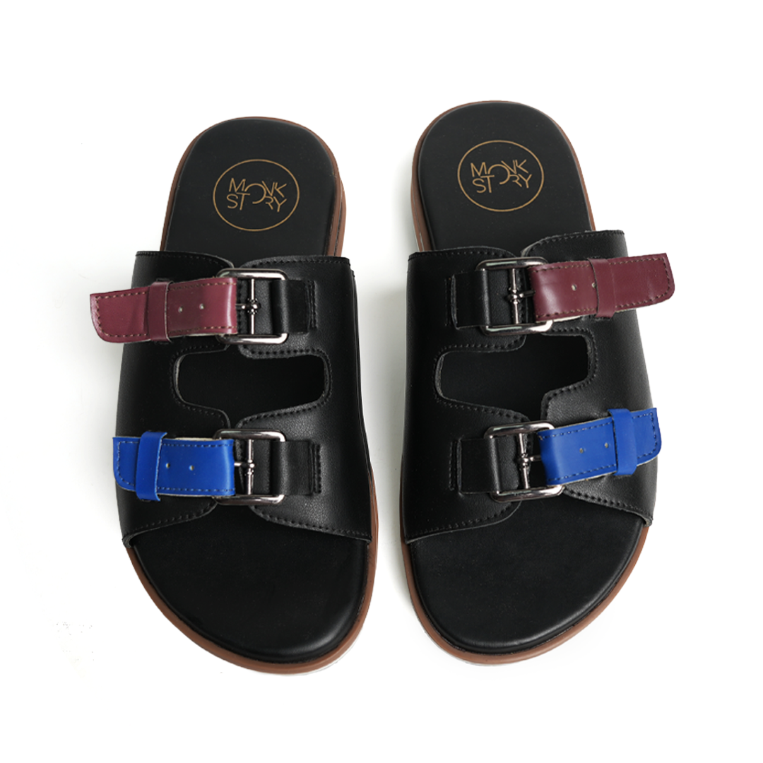 Drift Slide Sandals - Classic Burgundy/Blue