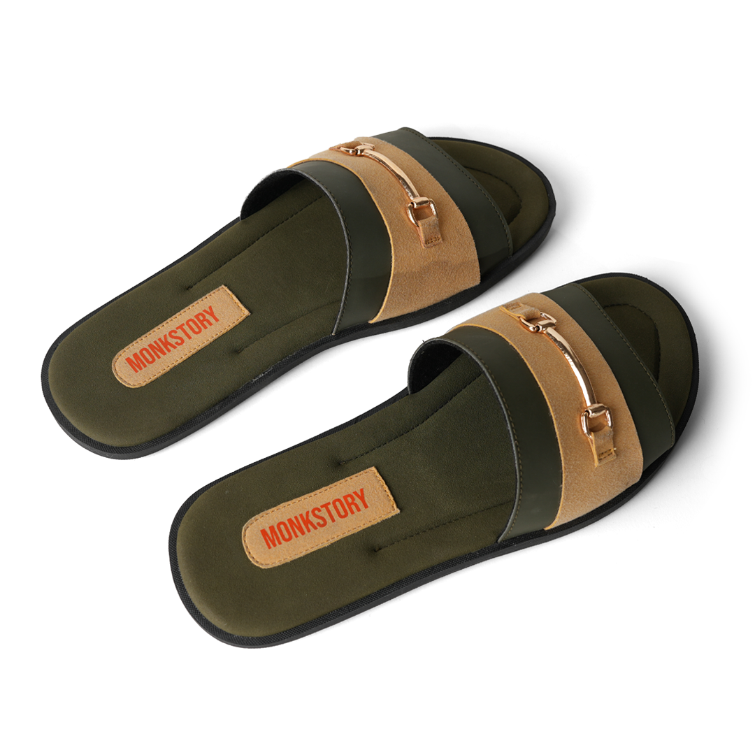 Horsebit Slides - Yellow