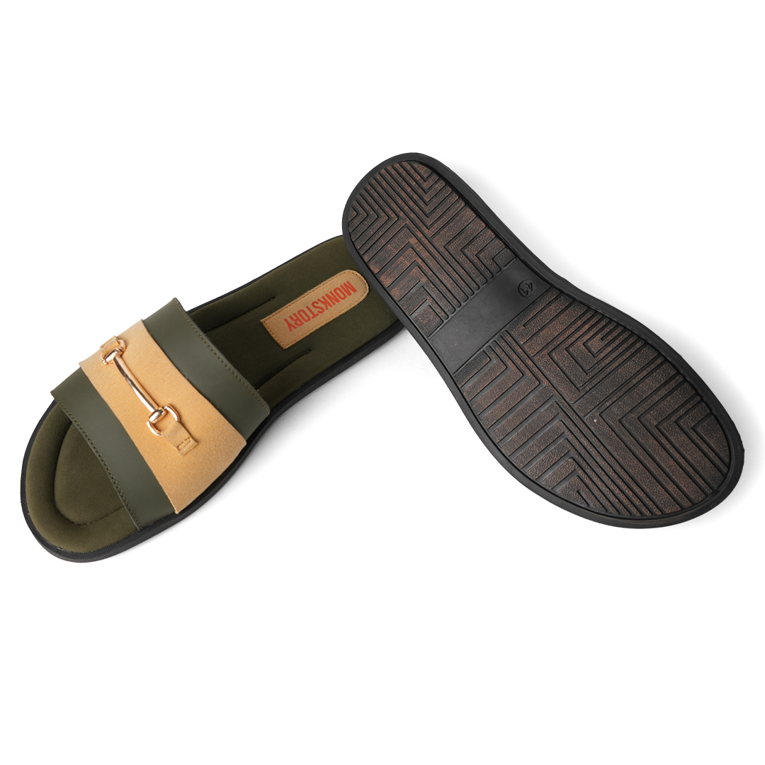 Horsebit Slides - Yellow