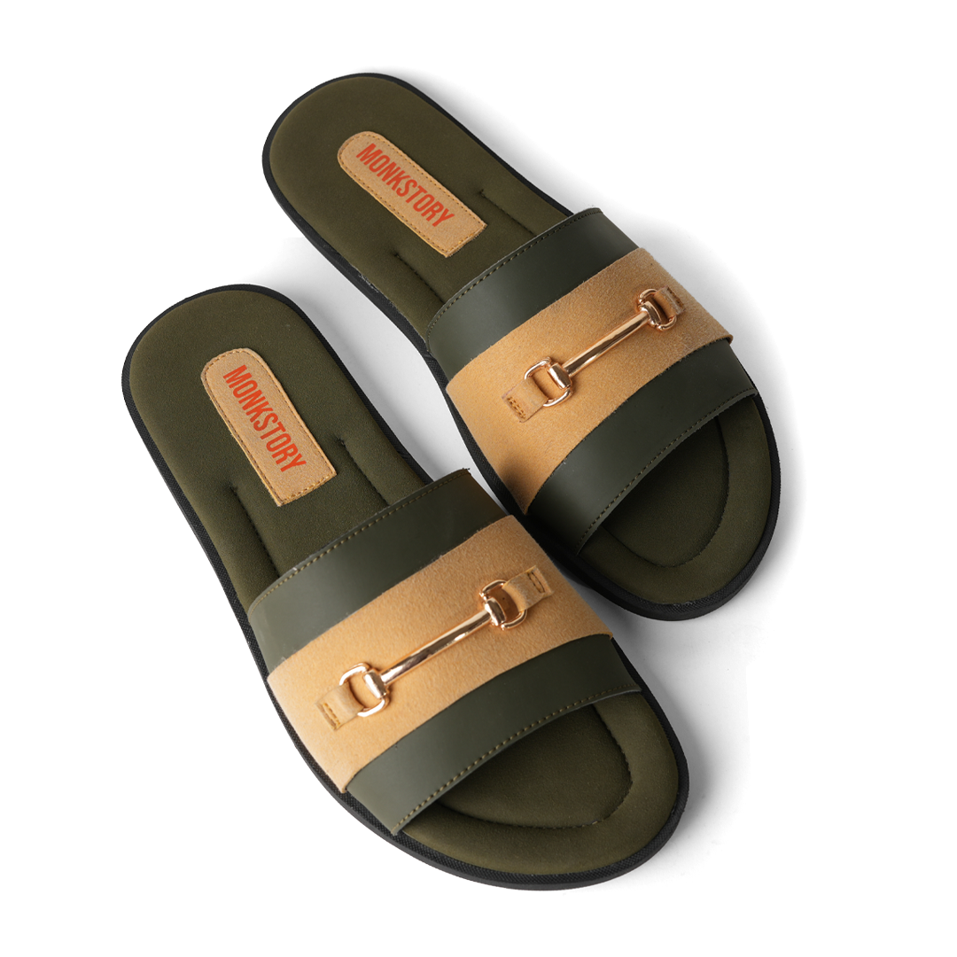 Horsebit Slides - Yellow