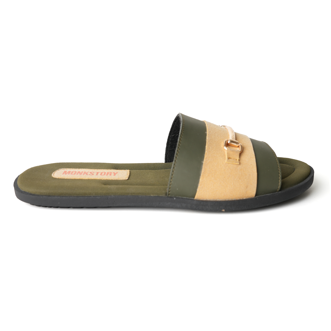 Horsebit Slides - Yellow