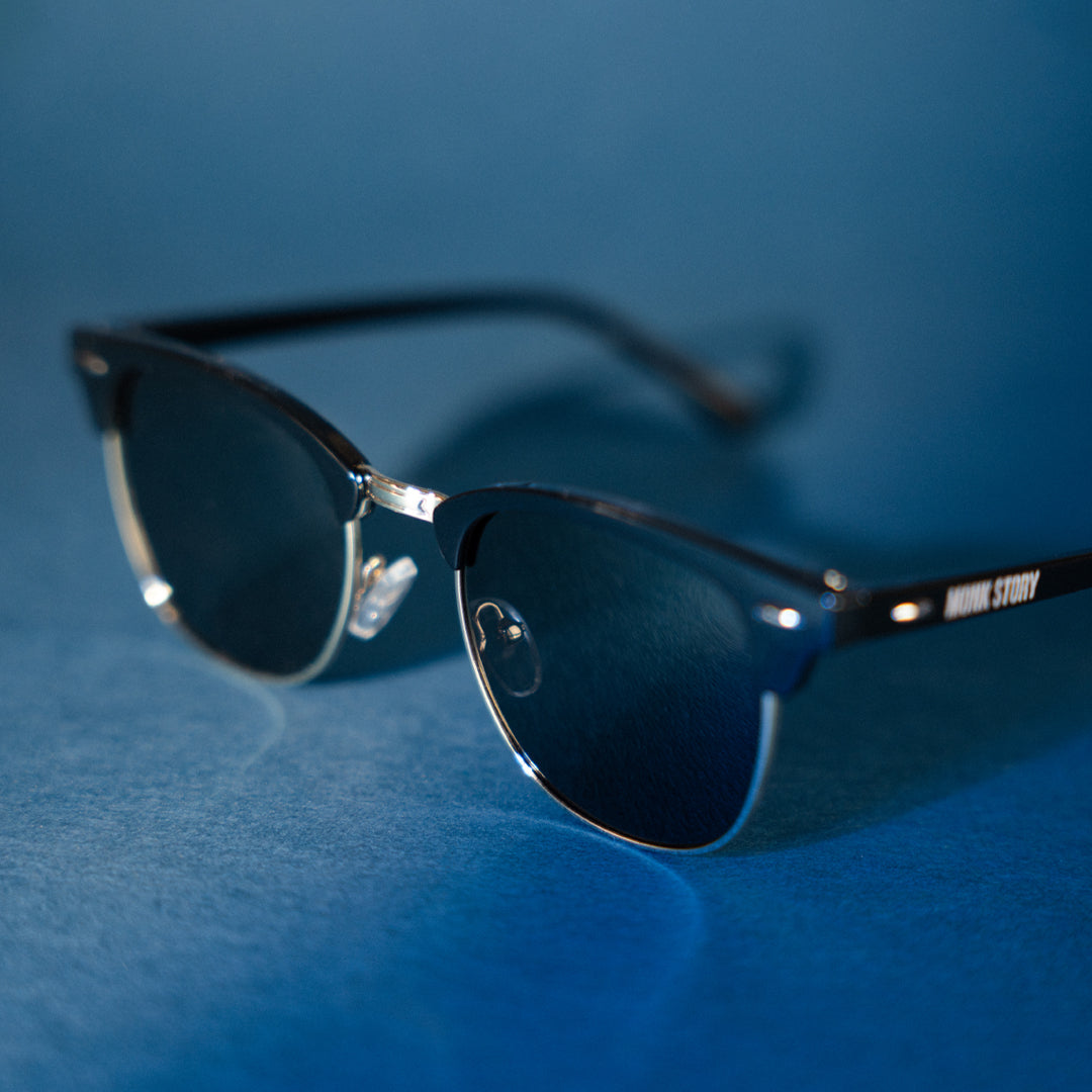 Monkstory Urban Unisex Wayfarer Sunglasses - Black