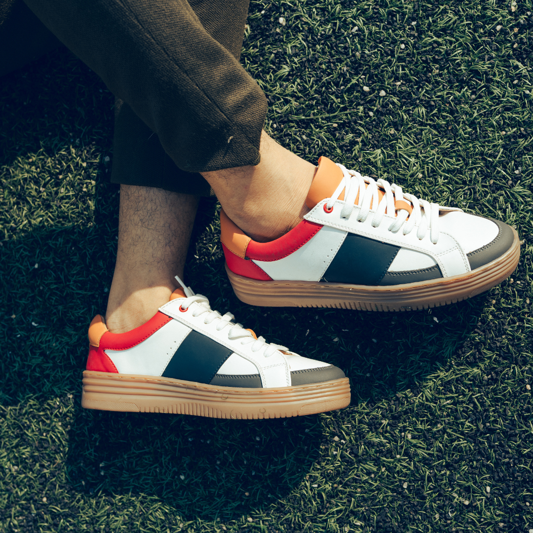 Monkstory Retro Multicolor Platform Sneakers