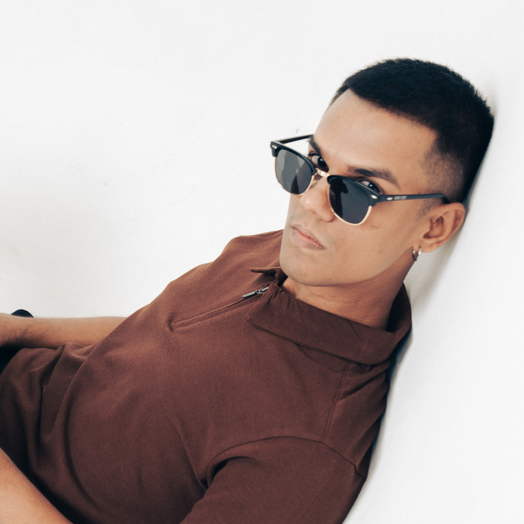 Monkstory Urban Unisex Wayfarer Sunglasses Tortoise and Gold