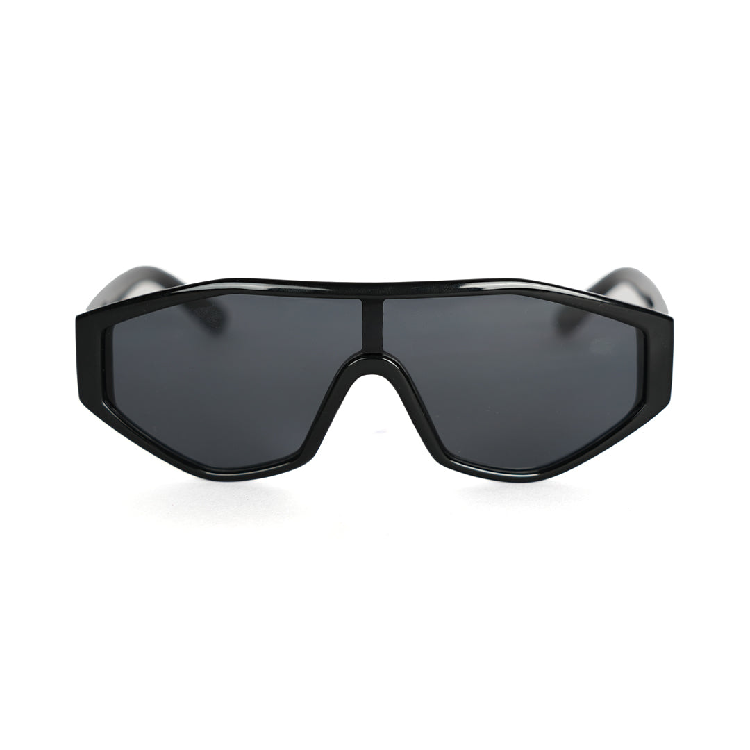Monkstory Vogue Unisex Sunglasses in black on a white background.