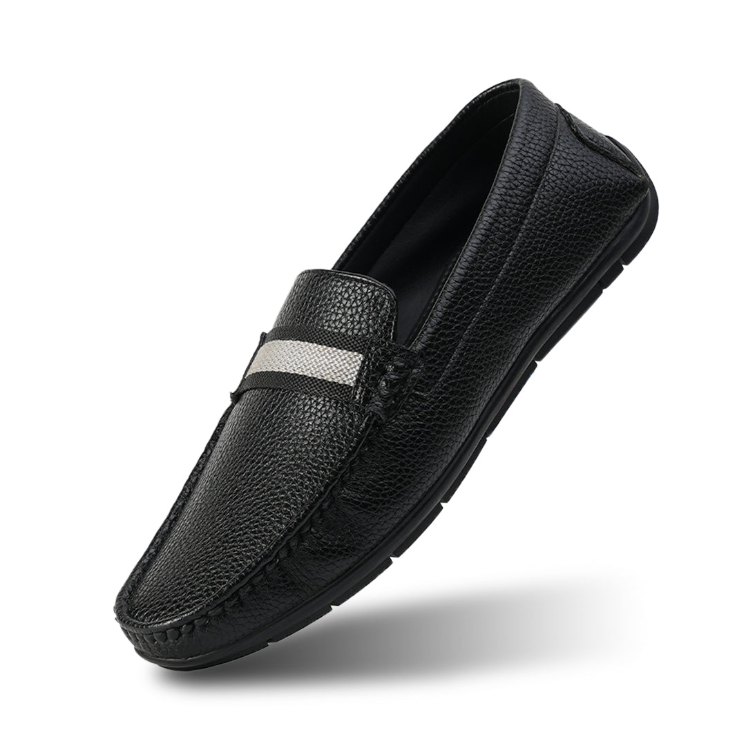 Monkstory Flexi Classic Driving Shoes - Black