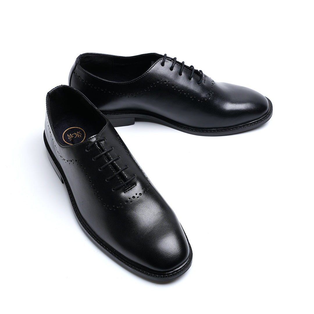 Monkstory Classic Oxford Lace-ups - Matte Black