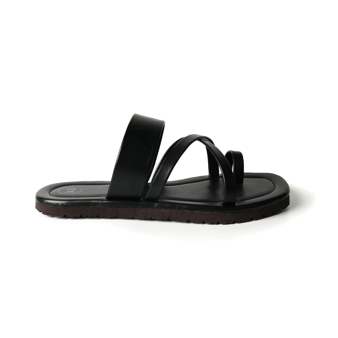 Monkstory Strappy Sandals - Vintage Black