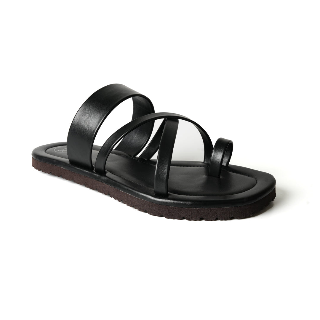 Monkstory Strappy Sandals - Vintage Black