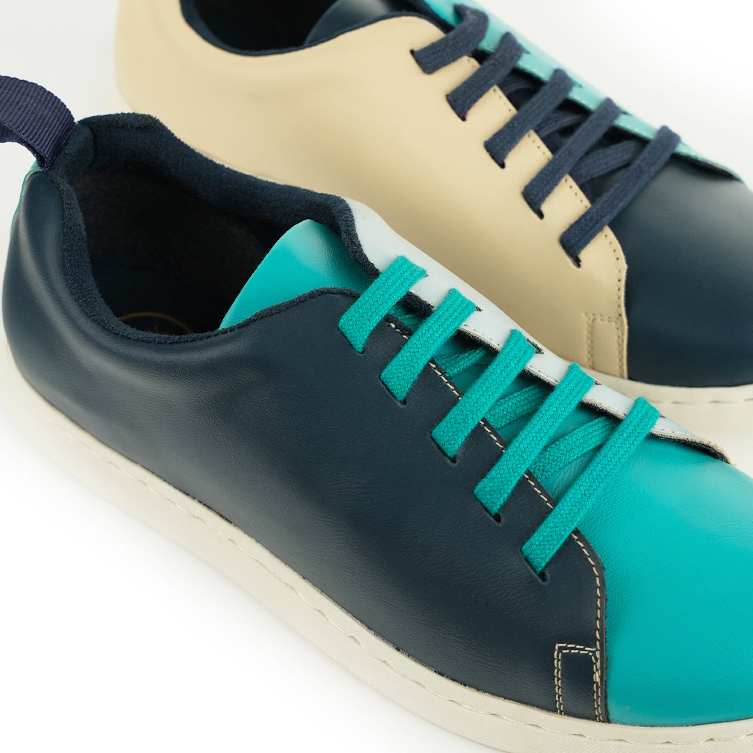 Monkstory Mismatch Alter-Ego Lace Sneakers - Blue