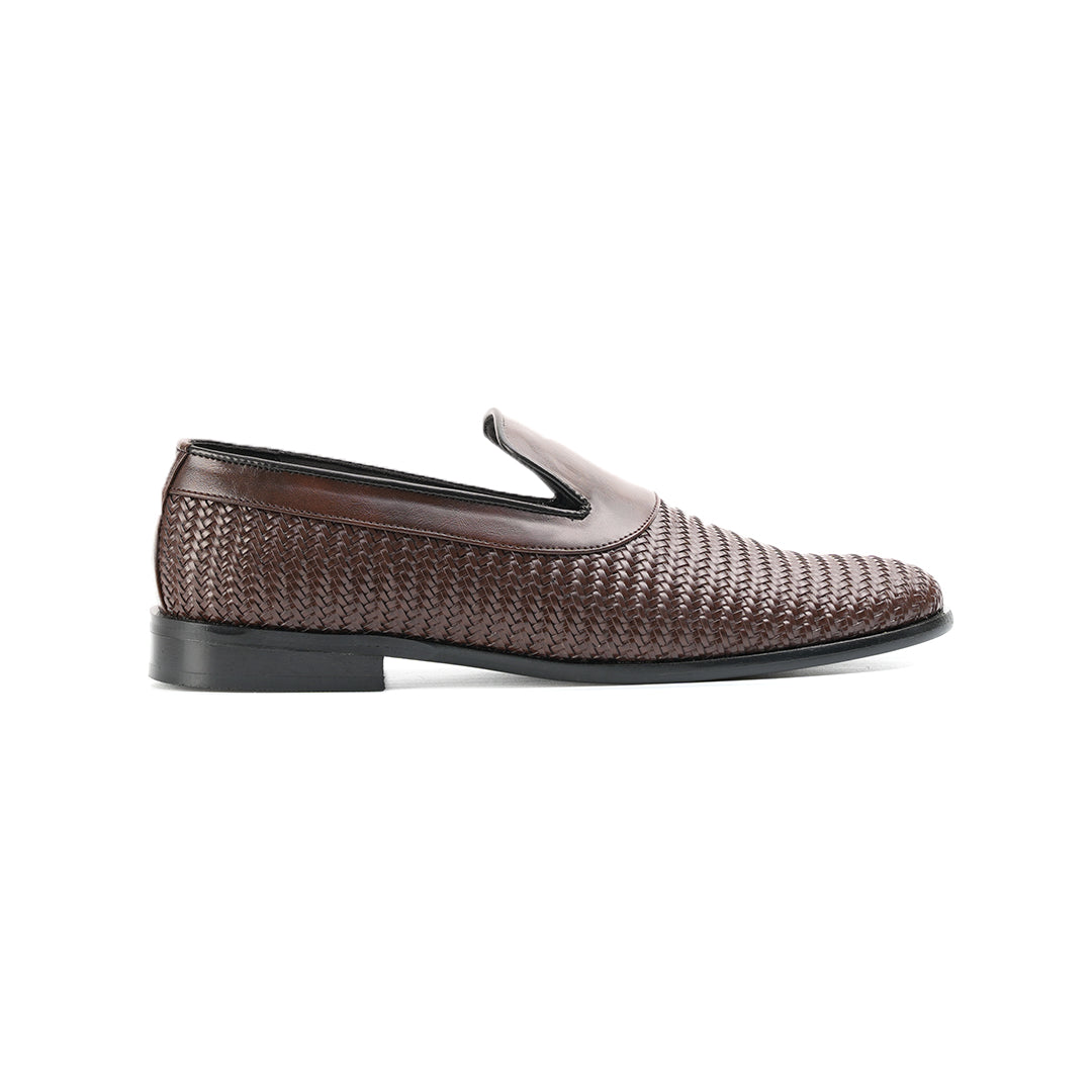 Monkstory Woven Slip-Ons - Brown