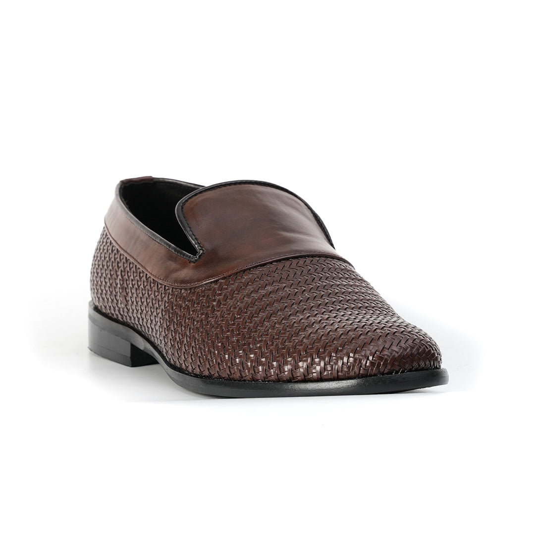 Monkstory Woven Slip-Ons - Brown