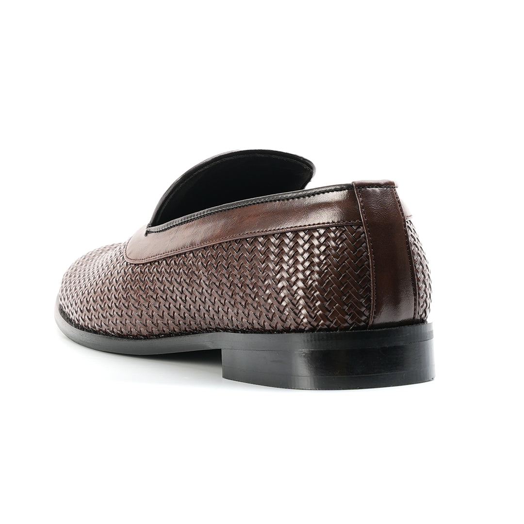 Monkstory Woven Slip-Ons - Brown