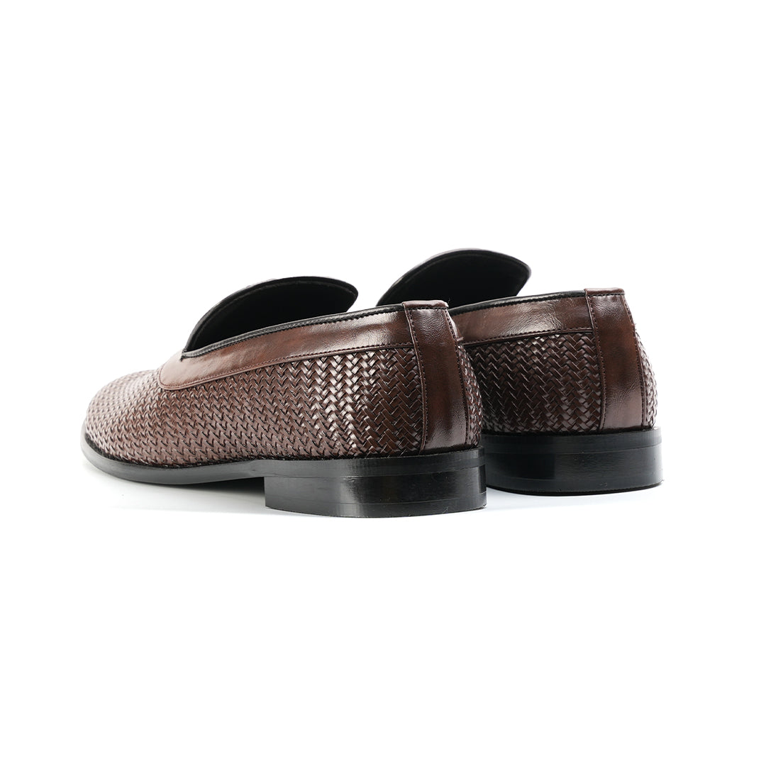 Monkstory Woven Slip-Ons - Brown