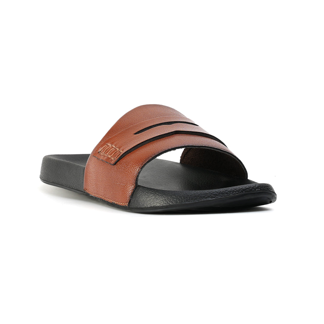 Monkstory Old Money Minimalist Sliders - Tan