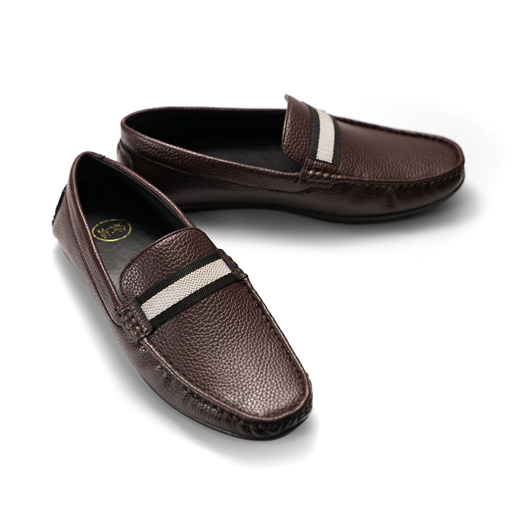 Monkstory Flexi Classic Driving Shoes - Brown