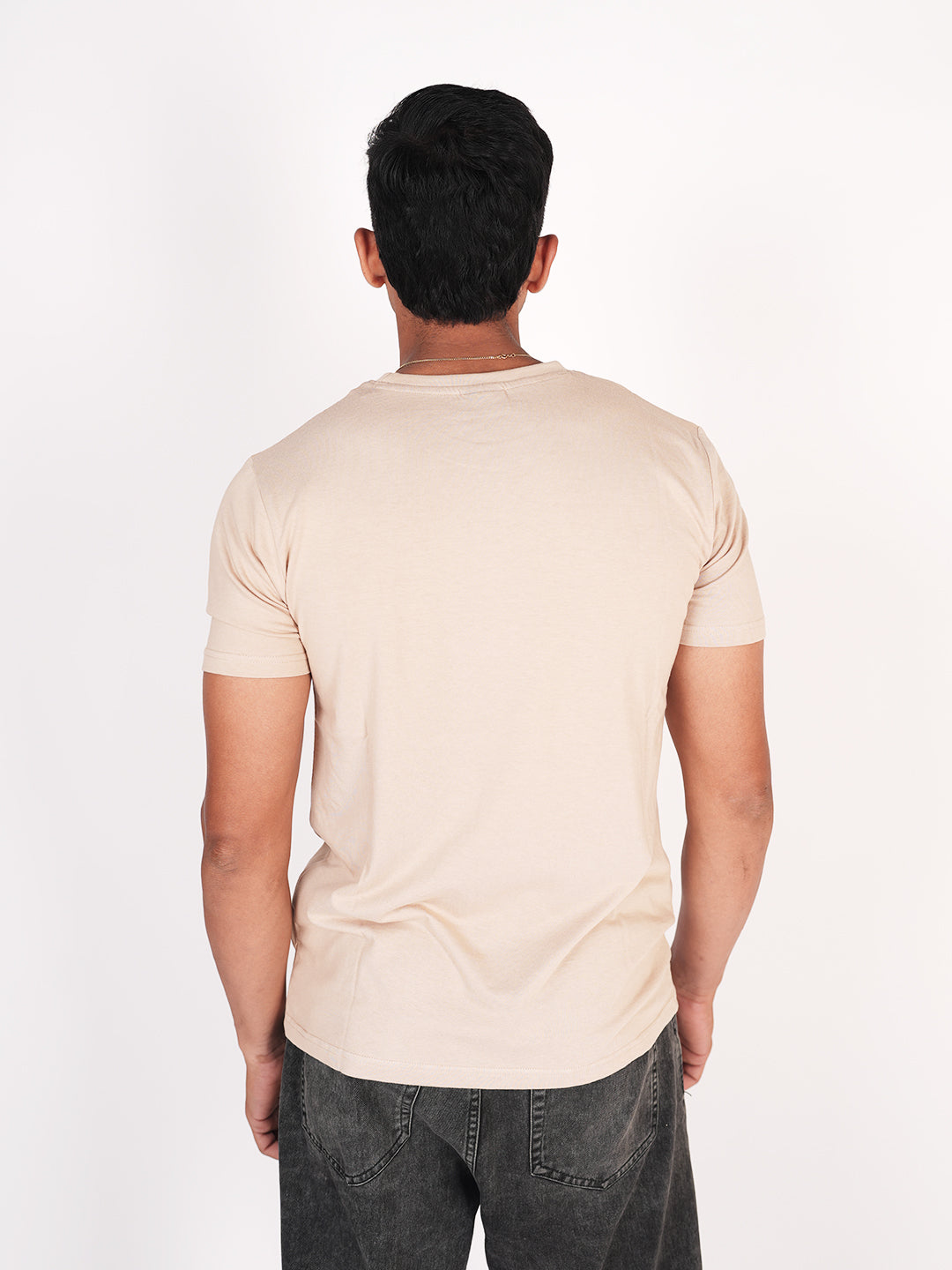 Monkstory Bamboo Cotton Crew Tee - Classic Cream