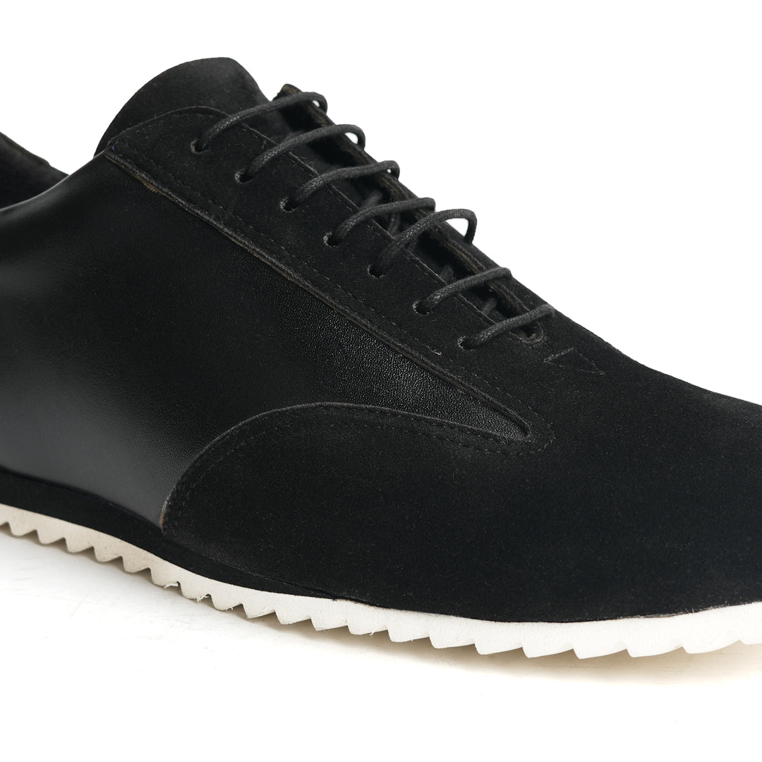 Monkstory Black Dual-Tone Smart Sneakers