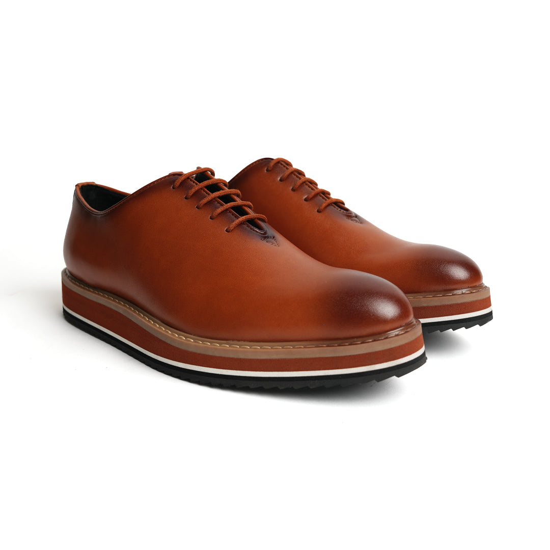 Monkstory Brown Oxford Casual Shoes