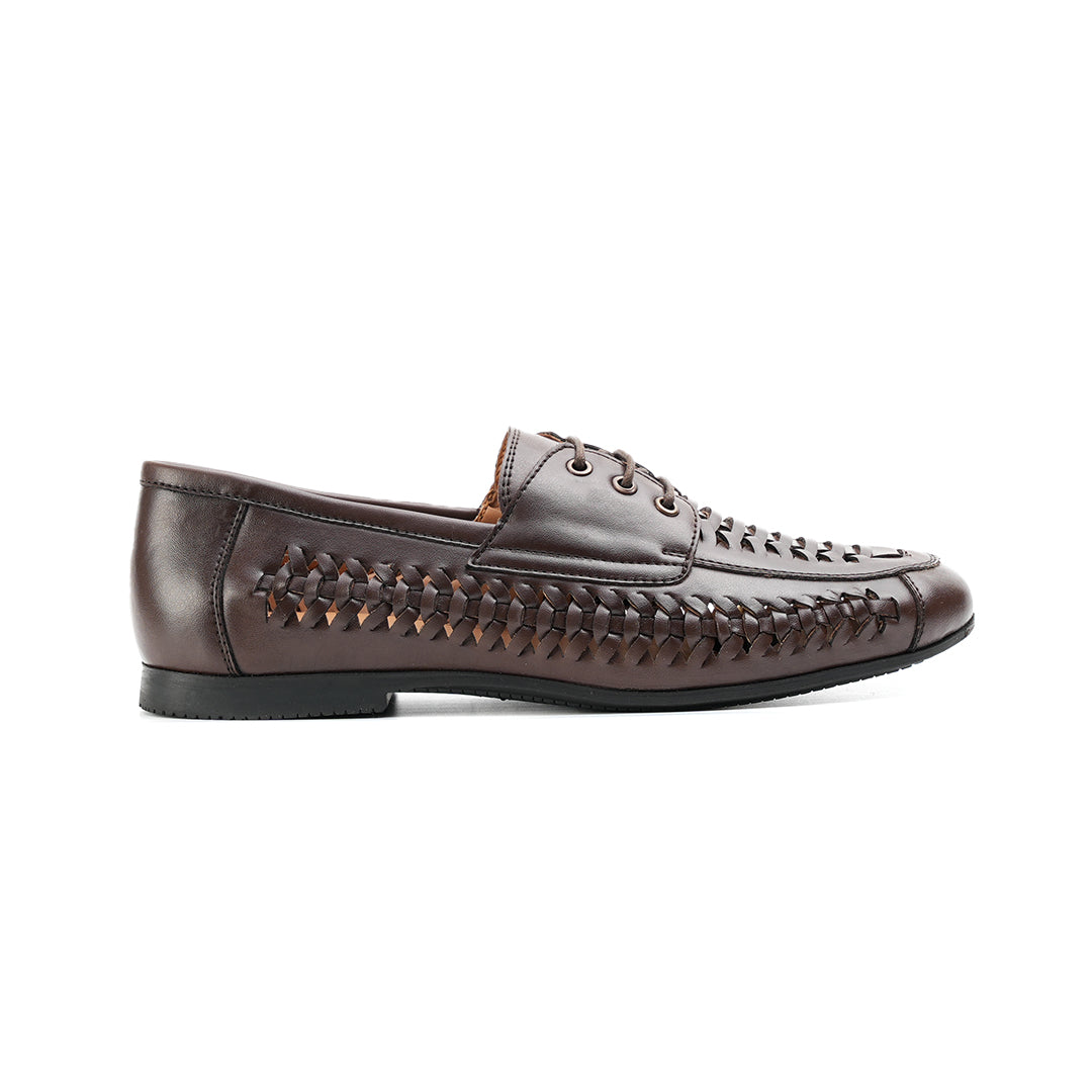 Monkstory Interwoven Slip-Ons- Brown