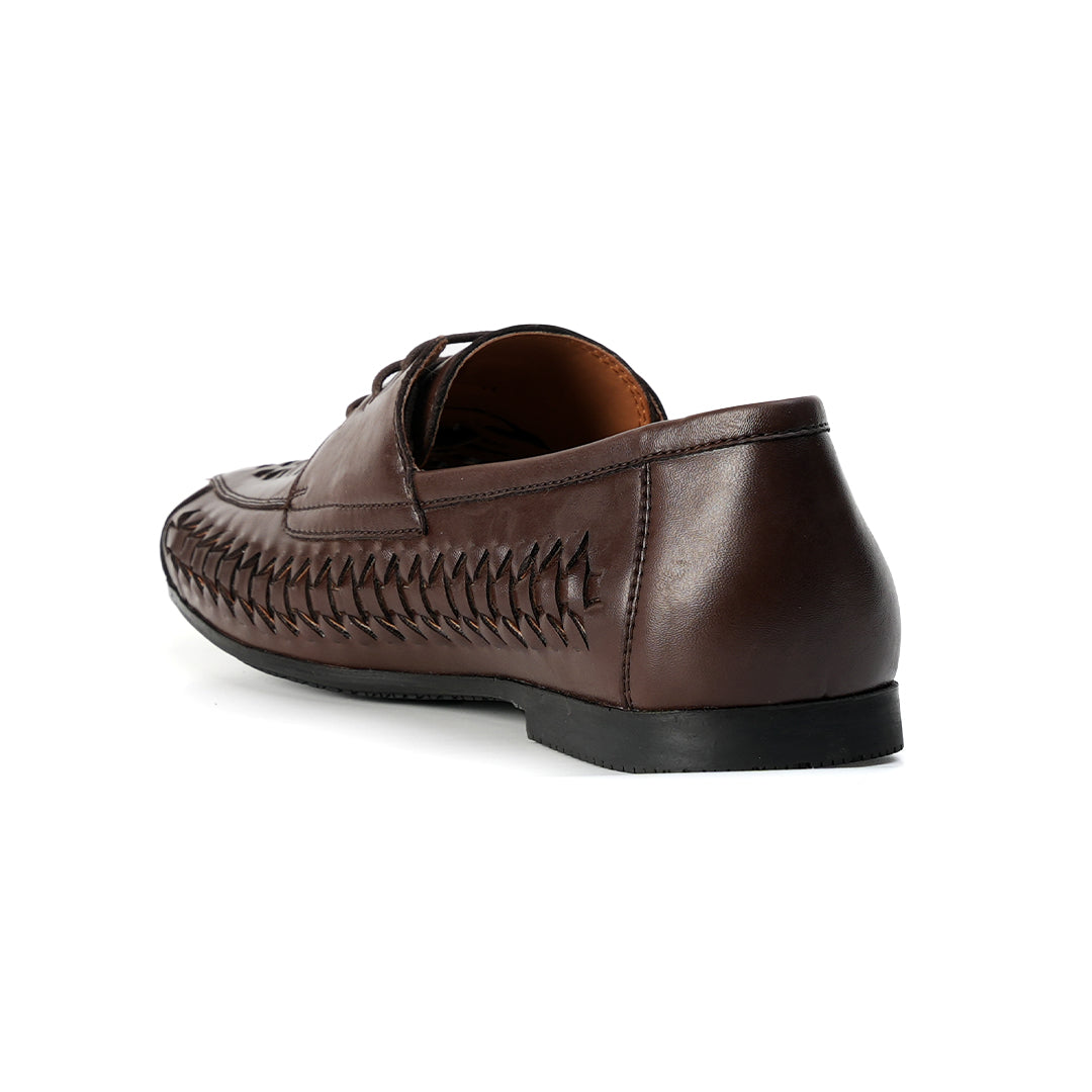 Monkstory Interwoven Slip-Ons- Brown