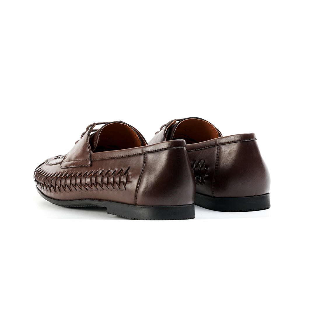 Monkstory Interwoven Slip-Ons- Brown