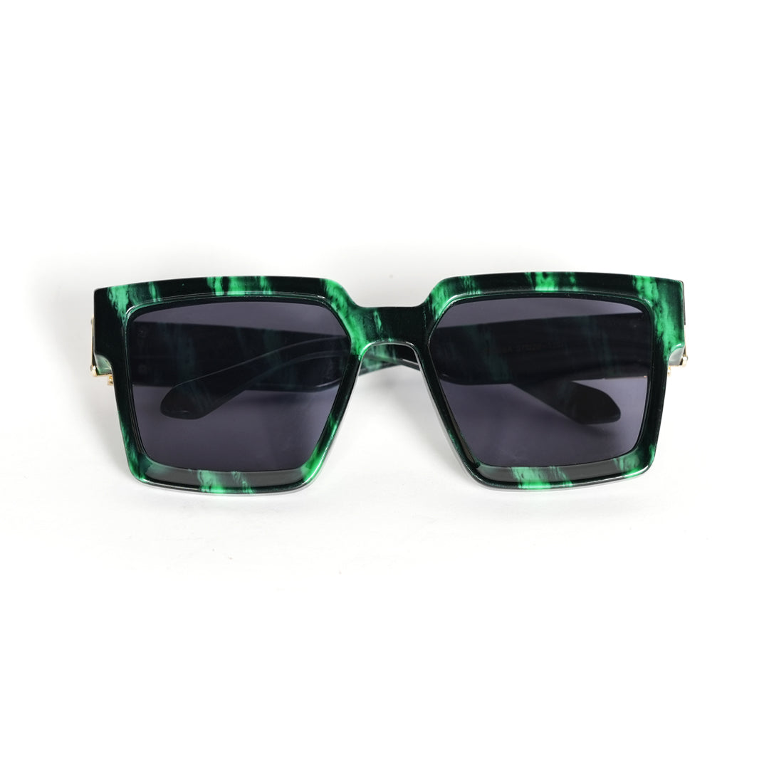 Monkstory Millionaire Unisex Wayfarer Sunglasses - Green Master