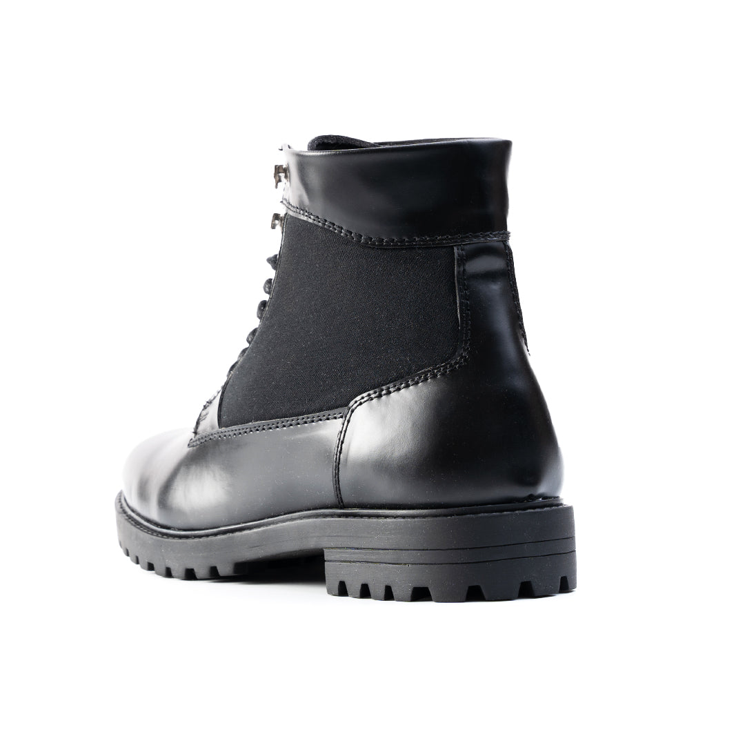 Monkstory Combat Boots  - Black